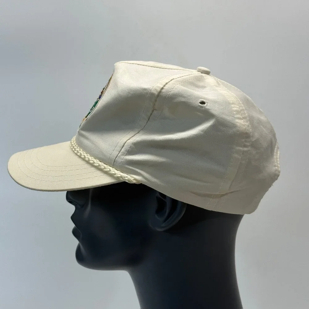 Vintage Eagle Aloha Bowl Strap Hat Hawaii Michigan MSU 1989 80s